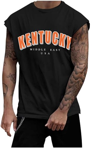 Canottiera Uomo Estiva Mare， Canotta Uomo Palestra, Maglie Senza Manica Bodybuilding Sportive Muscolo Fantasia Maglietta Senza Maniche Tank Top Mare per Palestra Spiaggia