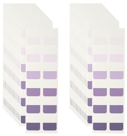 PATIKIL 240 Pcs Onglets Adhésifs Transparents Avec Index Dégradé Violet | Marque-Pages Moyens Notes Adhésives Étiquettes Pour Planificateur Classeurs Dossiers Livres Comptables