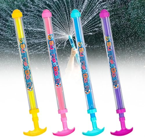 RXKFIGX 4 PCS Pistola Ad Acqua Per Fuochi D'artificio,Fuochi D'artificio Pistola ad Acqua,Giocattolo Romantico a Spruzzo,Pistola ad Acqua per Giochi Acquatici All'aperto per Bambini,Piscina,Spiaggia