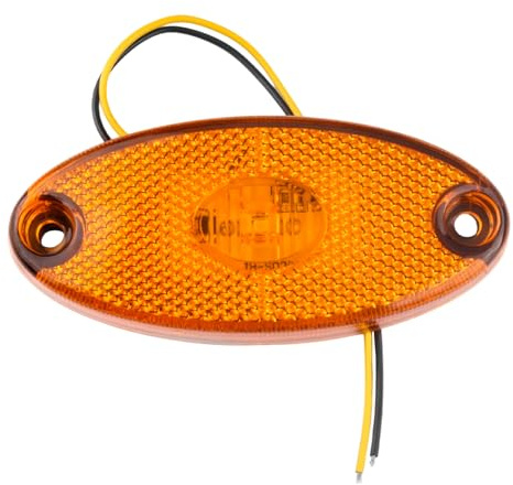 NUDVMUCH Luz de DelimitacióN Lateral 12V, LED Advertencia de Seguridad Montaje, Intermitente LED Ámbar, para Furgonetas, Remolques, LáMpara Lateral, Camiones del Remolque Advertencia