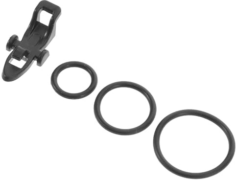 MAGICLULU Hameçons de Pêche 10 Pièces Porte-Ligne de Pêche en PP Noir avec Anneaux Élastiques Réglables pour Appât et Leurres de Pêche en Bateau