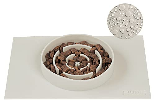 PiuPet® Anti Schling Napf I 300ml I Slow Feeder Hund I Antischlingnapf Katze I Antischlingnapf Hund I Spülmaschinenfester Schlingnapf