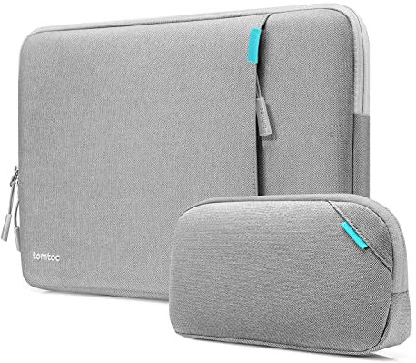 tomtoc 360° Laptop Tasche Hülle für Neu 14-Zoll MacBook Pro M5/M4/M3/M2/M1 Pro/Max (2025-2021) A3434 A3112 A3401 A3185 A2992 A2918, Wasserabweisend Laptoptasche Laptophülle Sleeve mit Zubehör Tasche