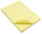 WAYTEX 931685 100 Haftnotizen A5 mit Linien, Block mit 100 Blatt, selbstklebend, repositionierbar, groß, 15 x 21 cm, Pastellgelb