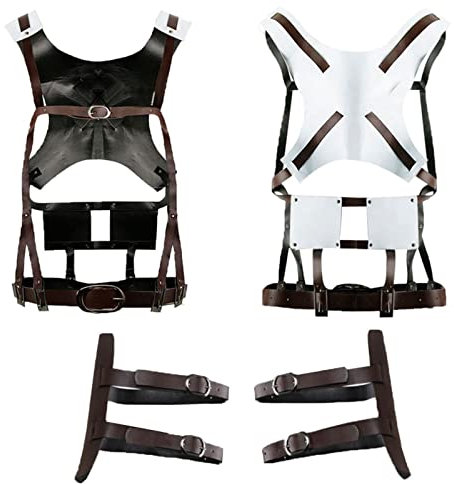 nezababy Anime Cosplay Aot Umhang Harness Umfrage Corps Gürtel Leder Kostüm Recon Hookshot PU Riemen Sets Cartoon Figuren Halloween Cape Zubehör