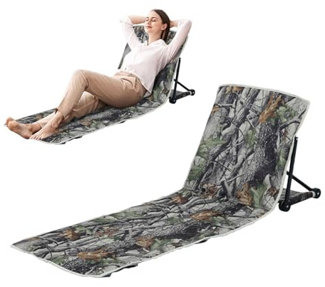 Tanning Beach Chair - Waterproof Foldable Laying Out Chair For Tanning - Double Use Breathable Picnic Chair Lawn Chairs Sunbathing Backrest Chair