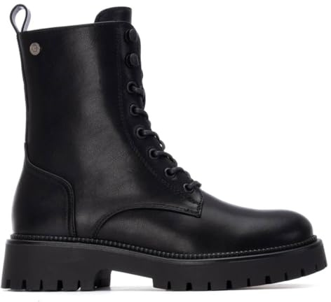 XTI - Botín Mujer Negro - Calzado Cómodo y Versátil - Moda casual - Modelo 14468401 (Talla 36)