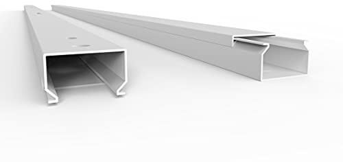 SCOS Smartcosat SCOSKK19 Goulotte de câble en PVC à Visser Blanc 2 m 1000 x 25 x 16 mm