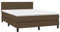 vidaXL Boxspringbett mit Matratze Polsterbett Doppelbett Bett Hotelbett Schlafzimmerbett Bettrahmen Bettgestell Lattenrost Dunkelbraun 140x190cm Stoff
