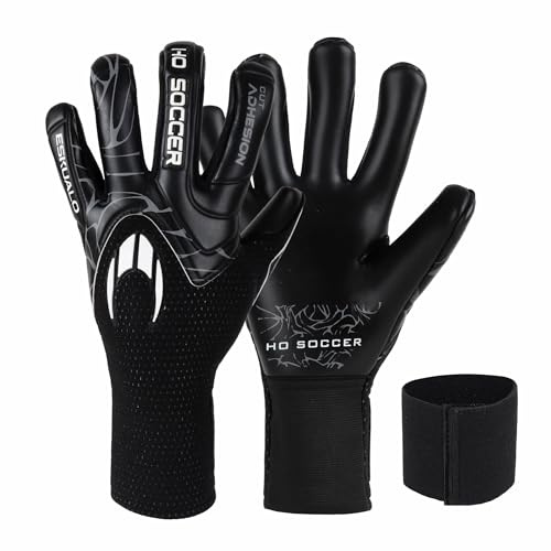 HO Soccer ESKUALO Blackout Guantes de Portero, Unisex niño, Negro 5