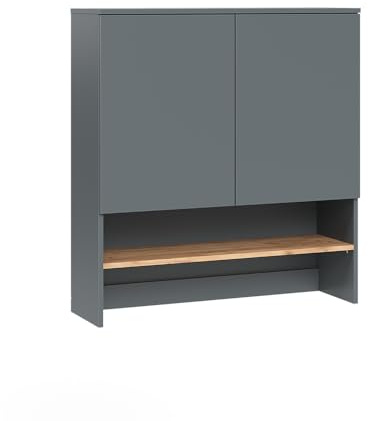 Vicco Mueble para Lavadora Viktor, Antracita/Roble Dorado, 93.6 x 100.4 cm, para Almacenamiento Que Ahorra Espacio sobre la Lavadora