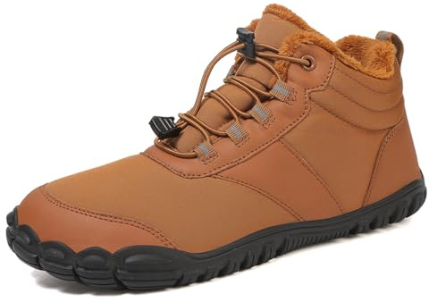 Winter Barefoot Shoes, Chaussures Pieds Nus Imperméable Hiver, Chaudes et Antidérapantes Chaussures de Randonnée, Chaussures de Trail Unisexes pour Homme et Femme, pour Randonnée