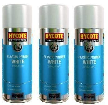 Hycote White Plastic Primer 400ml (Pack of 3)