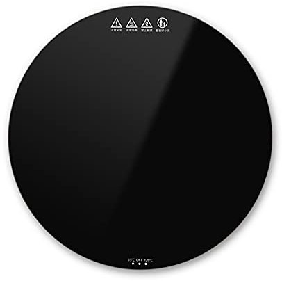 FacilBuy Calentador de Platos Eléctrico, Calientaplatos, con 2 Controles de Temperatura (65 ° C / 120 ° C), Bandeja Redonda para Servir Calentador de Alimentos, para Bufés, Cocinas, Cenas en Casa