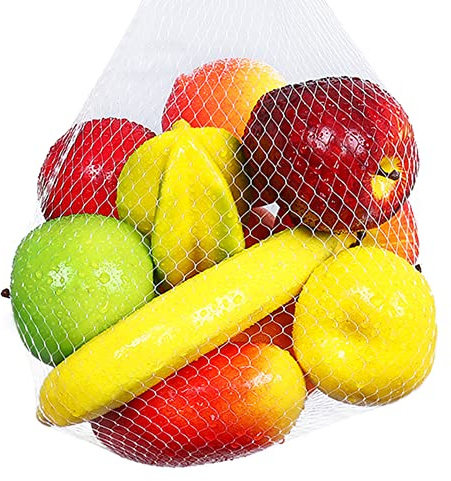 EUBUY Artificial Fruits Pack, 12 Pcs Fake Fruits for Home Decor Fruit Modle for Photoshoot Table Centrepieces Decoration Home Kitchen