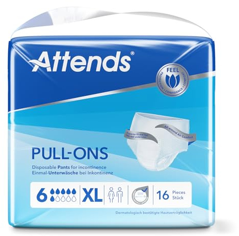 Attends Pull-Ons 6 - Gr. X-Large - Inkontinenzhosen und Inkontinezslips bei Harninkontinenz