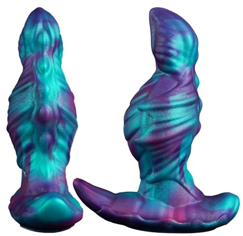 Monster Dildo Dragon Dildos Analplug für Männer Frauen, Fantasy Dildo 6.5cm Anal Dildo Buttplug Animal Silikon Dildo Tierdildo Sex Spielzeug für die Männer Frau Knot Prostata Dildo Erotisches