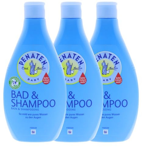Penaten 3 x Baby Bad & Shampoo 2 in 1 Waschlotion Haut&Haar je 400 ml Babypflege