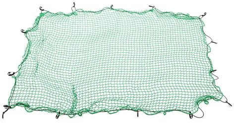 Blueshyhall Rete per bagagli, elastica e di sicurezza del carico, per furgone, grande, con 15 ganci, per il fissaggio del carico e la caduta per pickup, camion, rimorchi (3 x 2 m)