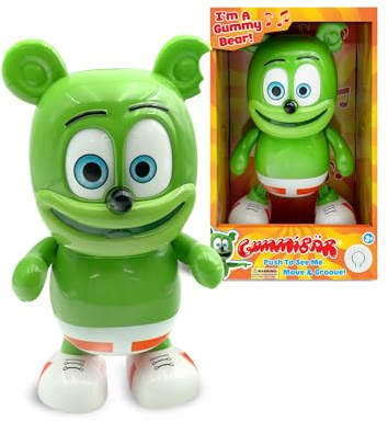 Famosa Gummy Bear - Dancing Robo Gummy Bear Toy Figure, Dancing Gummy Bear, 22.5 cm, Movement to the Rhythm of the Mythical Song, Children from 5 Years (GUY01000)
