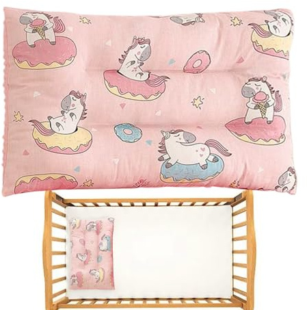 Genikeer Almohada Infantil - Almohadas Infantiles para Dormir con Diseño De Dibujos Animados,Cojín Lavable para Sofá Cama Auto Silla Y Relax