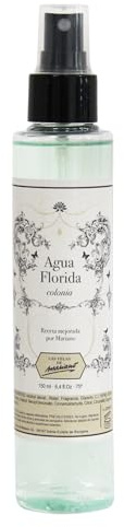 Eau Florida Eau de Cologne Spirituelle, spray 150 ml, parfum floral/citron, formule améliorée pour nettoyage énergétique et harmonisation, utilisation rituelle et corporelle