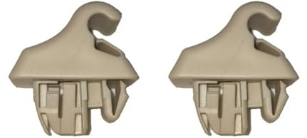 JWFBDB 2 soportes for parasol for clip y gancho for panel solar, compatibles for Mitsubishi Pajero V90, Montero V70, Pinin H60, H70, V60, V80 (MR779704, MR779705). Pieza de coche(2X Beige)