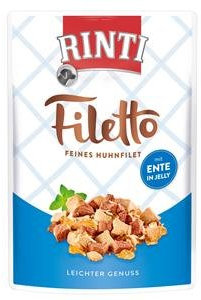 Rinti Filetto Jelly Huhn & Ente 100g - Sie erhalten 24 Packung/en; Packungsinhalt 100 g