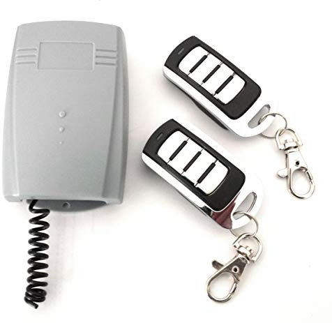 Receptor Universal para puertas de garaje + 2 Mandos Rolling code 433 Mhz. Valido para cualquier tipo y marca de automatismo