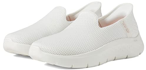 Skechers Women's Hands Free Slip-Ins Go Walk Flex-Relish Sneaker, Off-White, 8.5 Wide US