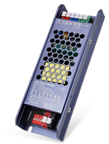 VARICART LED Trafo 12V 100W Netzteil, 230V auf 12V DC 8.33A, Flach Transformator, Niedervolt Driver für Streifen G4 MR16 Lampen Beleuchtungen