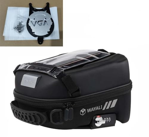 MOQIAOSEIKO Tankrucksäcke Passwort Kraftstofftankrucksack mit Tankadapterring Navigationspaket Aufbewahrungstasche Kompatibel mit KTM 250 390 790 890 Adventure ADV 890 Adventure/L/R/R Rally