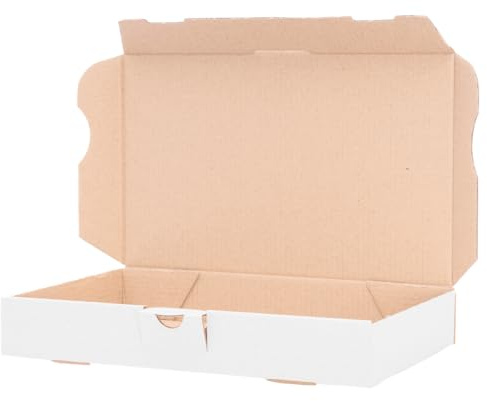 verpacking Maxi cartoni da lettere MB-0, 180 x 100 x 30 mm, dimensioni interne 176 x 96 x 27 mm, confezione da 1000 pezzi, colore: bianco