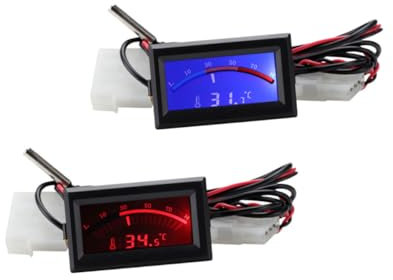 GLEAVI 2pezzi Termometro Elettronico Due Schermi Termometri Per Precisione e Facile Per e Conservazione Alimenti