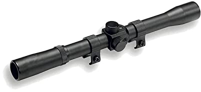 Visor Outletdelocio. Mira telescópica 4x20. Para carabinas de aire comprimido. Monturas para carril de 11mm incluidas. Especial para tiro deportivo