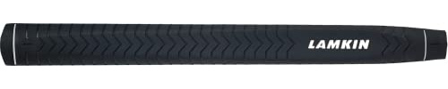 Lamkin Deep Etched Paddle Putter Grip (Black, 58R, 81G) Golf