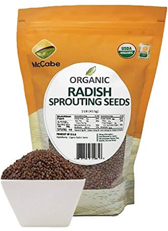 McCabe Organic Radish Sprouting Seeds, 1-pound