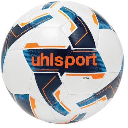 uhlsport Team Ball Blanc/Marine/Orange Fluo Taille 5