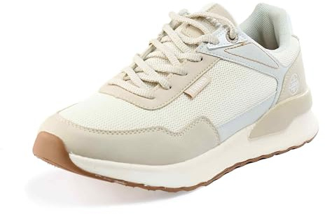 LEOSS ORIGINAL Scarpe da Corsa con Lacci Invernali Sportive Scarpe da Ginnastica con Lacci Casual Sneaker per Uomo Outdoor (Beige, 43 EU, SU9464-7)