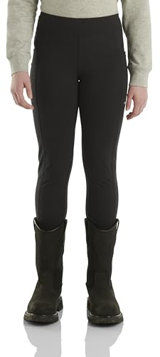 Carhartt Girls Fitted Utility Legging, Dark Black, 6