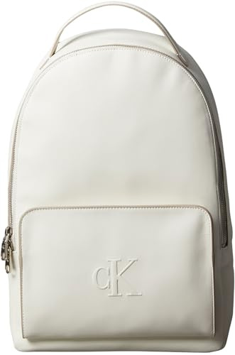 Calvin Klein Damen Rucksack Sculpted Impresssion Slim mit Laptopfach, Weiß (Lily White), Einheitsgröße