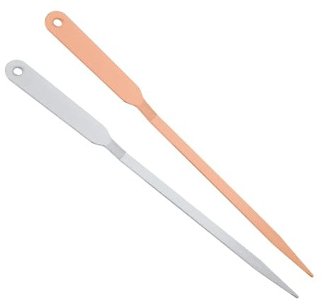 Gosknor 2 Pezzi Tagliacarte Tagliabuste, Acciaio Inossidabile Strumento Apri Posta Pacchetto Taglierina per Carta da Regalo Coltello per Ufficio Casa o Scuola Taglio (Argento + Oro Rosa)