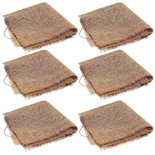 Aquacadabra 60cm x 60cm Hessian Squares Aquatic Pond Plant Basket Liners for Lilies & Marginals (x6)