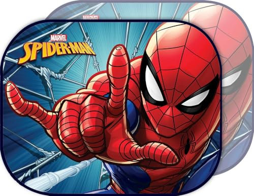 Marvel Spiderman Sunshade Paire de Rideaux latéraux Pare-Soleil pour Voiture Spiderman Homme araignée Enfant