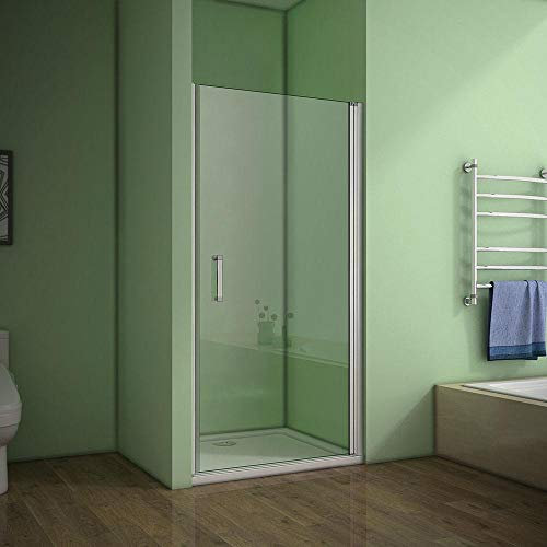 Mamparas de Ducha Puerta Abatible Gris mate 5mm 70x185cm