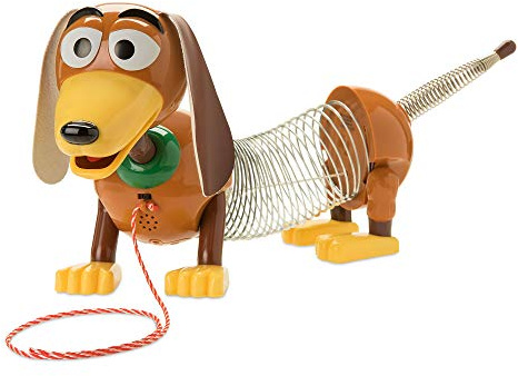 Disney Store Offizielle Slinky Dog Sprechende Actionfigur aus Toy Story, 27 cm, Weiche Ohren und Dehnbarer Federkörper, Spricht Über 15 Filmaussprüche, Geeignet ab 3 Jahren