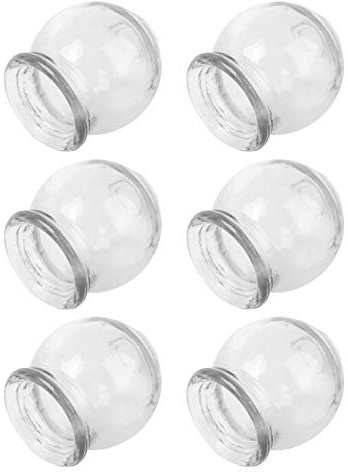 6Pcs Cupping Therapy Set Glass Chinese Cupping Therapy Set for Cupping Set Massage for Back Relieve Professionals (1. 89x1. 89x1. 89inch)