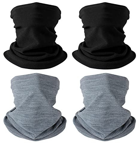 HEGCOIIE 4 Stück Winter Loop Schal für Herren & Damen,Weichem Fleece Schlauchschal Winddicht Halstuch Halswärmer für Outdoor Skifahren motorrad Radfahren.