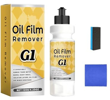 Removedor de película de aceite de vidrio para automóviles, limpieza profunda, hidrófilo, adecuado para todos los modelos de vehículos Hds82 (amarillo, 15 cm)