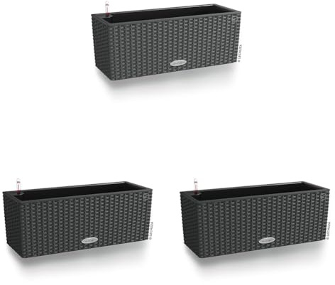 Lechuza BALCONERA Cottage 50 Granit 15602 (Packung mit 3)